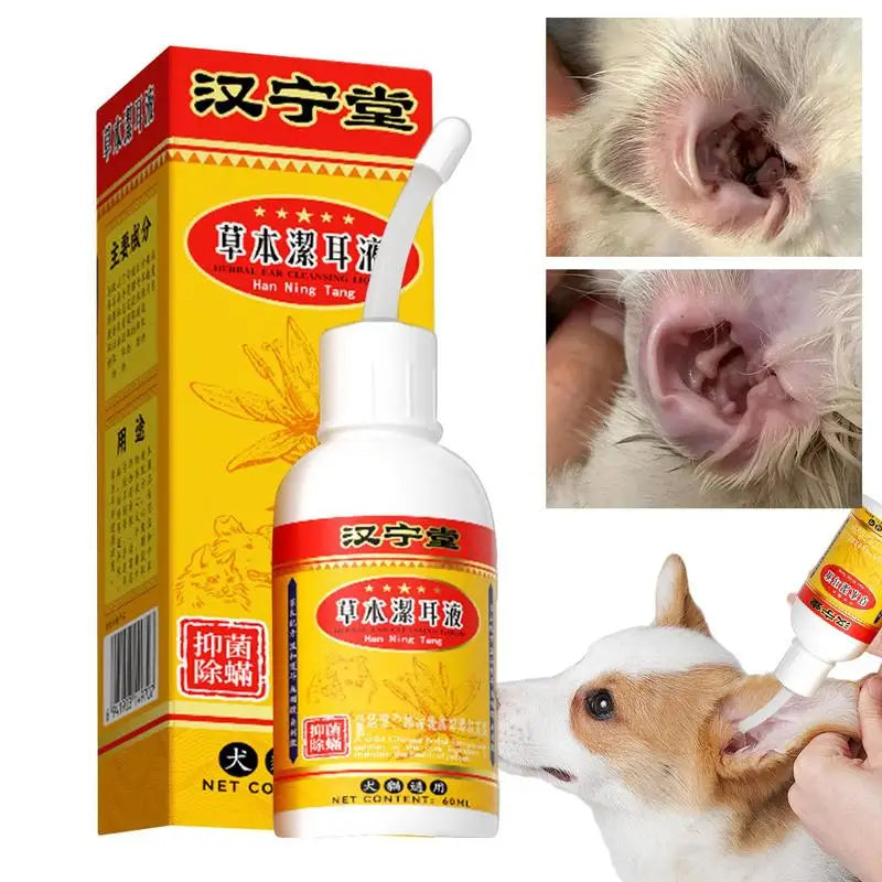 60ml Ear Cleaner For Pets Pet Ear Wash Ear Drops For Ear Cleaning Effective Pet Ear Care Products Relief Liquid With Mild