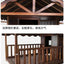 Outdoor Dog House Solid Wood Waterproof Large Dog Golden Retriever Kennel Rainproof Kennel Pet Villa Summer Outdoor Dog House