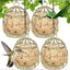Hanging Bird Feeder Metal Hanging Bird Cage Bird Feeder Squirrel Proof Wild Bird Feeders For Outside Garden Patio Lawn Window