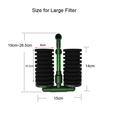 High Quality Green Aquarium Fish Tank Filter Sponge Biochemical Cotton Aquarium Filtration Accessories Dropshipping Center New