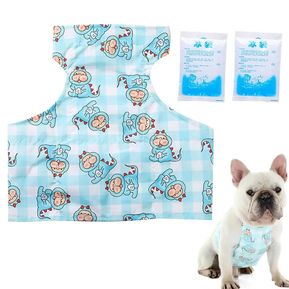 Pet Cooling Shirt Cooling Vest For Dogs Cooling Shirt For Dog Anti-Heatstroke Vest Dog Cool Clothes Breathable Wrap Accessories