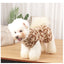 Leopard Dog Sweater Dress Fleece Puppy Dresses for Small Dogs Girl Cat Skirt Apparel Winter Warm Dog Clothes