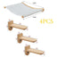 Wall Mounted Cat Climbing Rope & Bridge Wooden Cat Furniture for Cats Exercise & Claw Grinding Indoors Sturdy & Durable Cat Toys