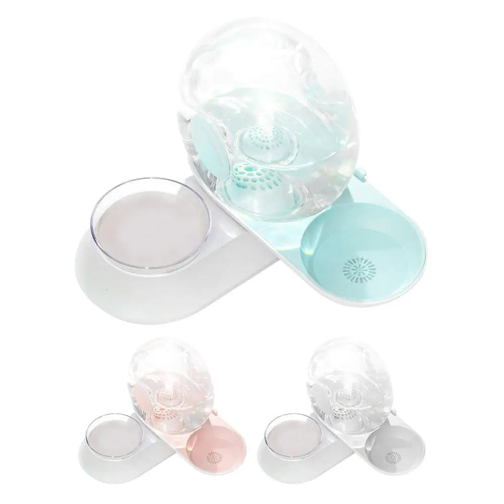 Cat Dog Water Dispenser Cat Feeder Water Bowl Container Automatic Snail Shape Drinking Fountain Cat Feeder Water Bowl Feeder