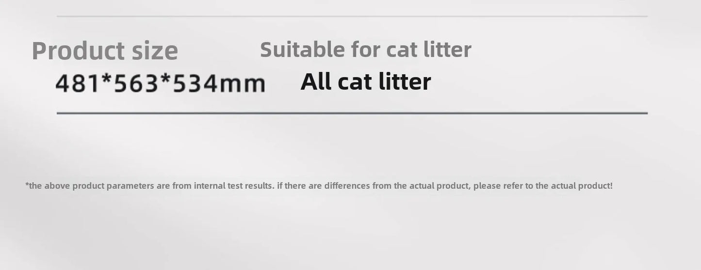 Semi-Automatic Cat Litter Pan Portable Quick Cleaner Semi-Automatic Cat Litter Box Anti-Odor with Litter Splash Bowl