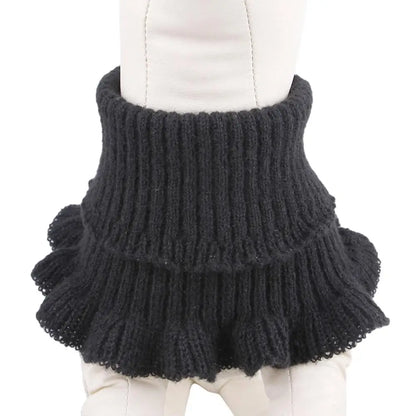 Winter Dog Scarf Ear Protector Knitted Dog Snoods Pet Scarf Noise Ear Protection Comfortable Calming High Elasticity Pet