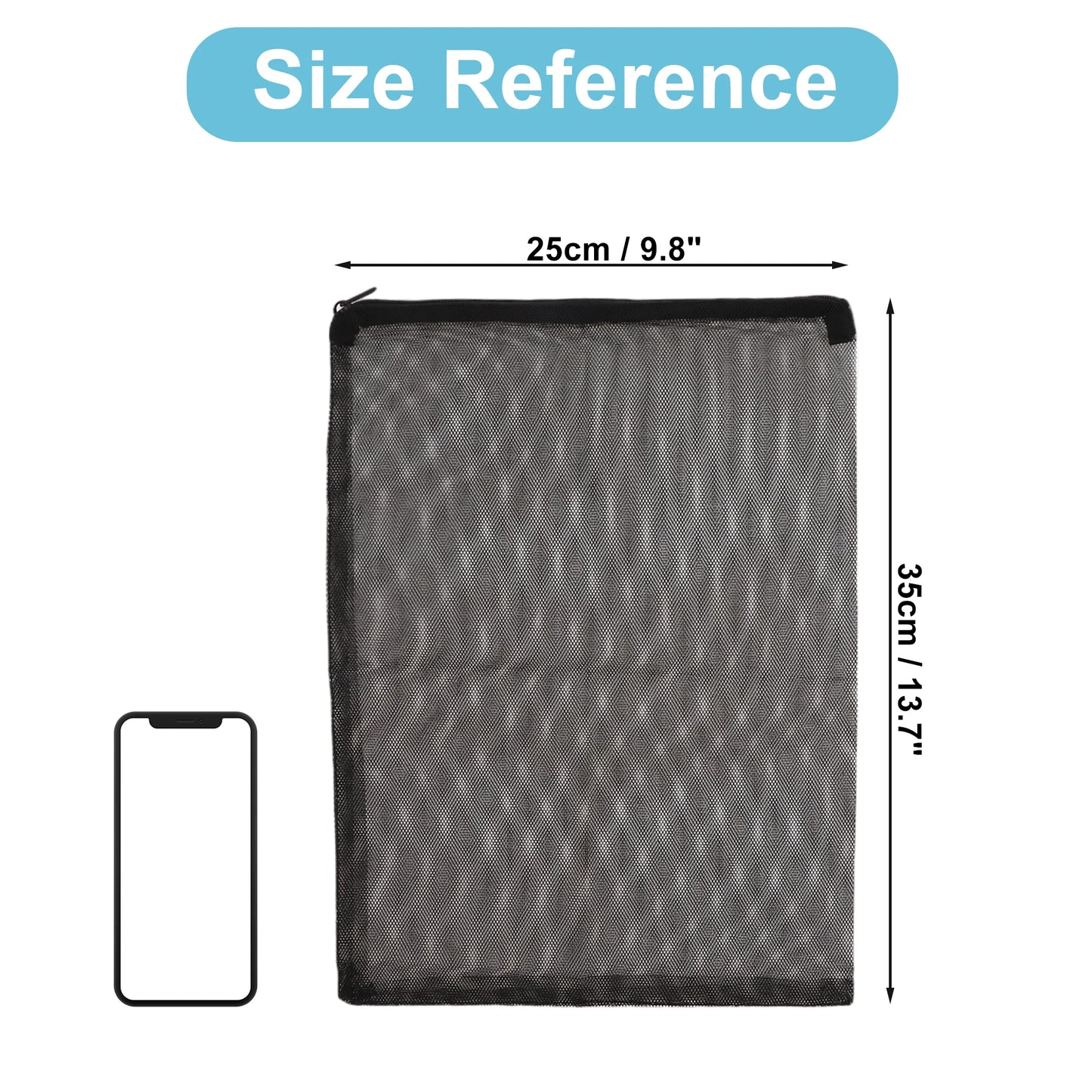 UXCELL Aquarium Filter Media Bags Fine Zipper Mesh Filter Bags for Fresh Saltwater Tanks Reusable Fish Tank Filter