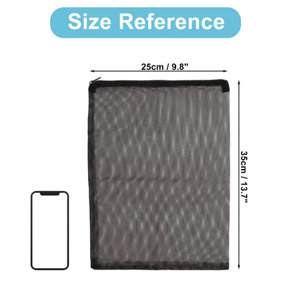 UXCELL Aquarium Filter Media Bags Fine Zipper Mesh Filter Bags for Fresh Saltwater Tanks Reusable Fish Tank Filter