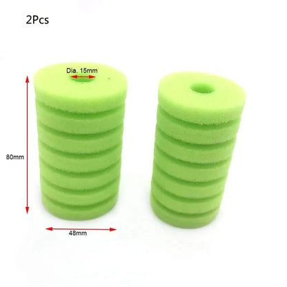 Fine Foam Aquarium Filter Sponge for Aquarium Fish Tank Air Pump Skimmer Biochemical Sponge Filter Aquarium Bio Filter 2PCS