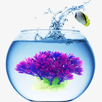 Artificial Wide Short Fish Tank Aquarium Plastic Plant Simulation Water Plants Grass For Fish Tank Aquarium Decoration Beautiful