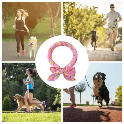 Pet Cooling Collar Bow Tie Dogs Cats Instant Cooling Neck Waring Reusable Instant Cooling Bandanas Dog Cooling Neck Wraps