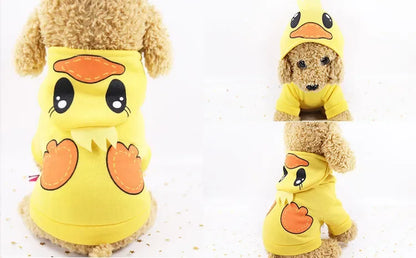 New Dog Clothes Autumn Winter Pet Products Pets Coats Soft Cotton Hoodies For Small Dogs Chihuahua Clothes Cartoon Pet Outfit