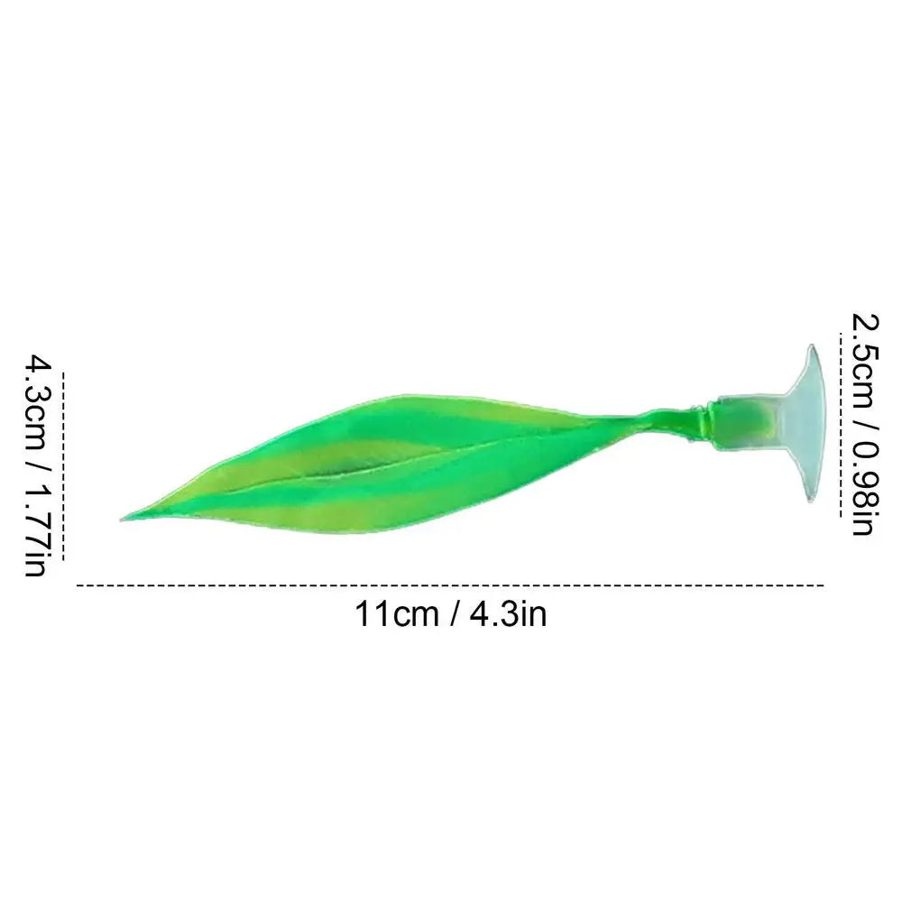 Fake Silicone Betta Fish Leaf Hammock, Pad with Suction Cup, Fish Resting Spot, Bed for Tank