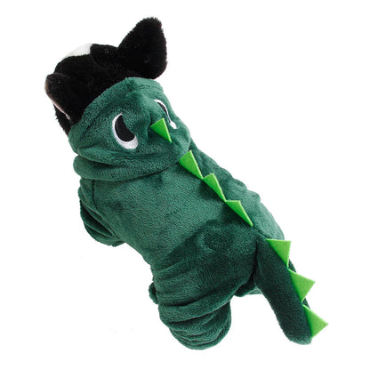 Winter Jacket For Dog Small Dog Coat Dinosaur Dogs Costume Christmas Outfit For Pet Medium Dogs Clothes Chihuahua Puppy Sweater