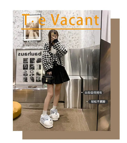 Winter Home Couple Shoes Women's Fluffy Dog Slippers Girl Animal Fur Slides Kawaii Funny Furry Shoes Woman Plush Booties Slipper