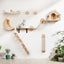 Cat Climbing Shelf Wall Mounted Four Step Stairway With Sisal Scratching Post For Cats Tree Tower Platform Jumping Pet Furniture