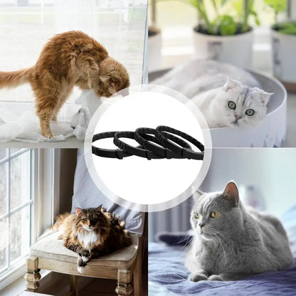 4pcs Calming Collar For Cats Relax Cat Pheromone Collar Calming Pheromone Collar Cats Adjustable Long-Lasting Pheromone Collar
