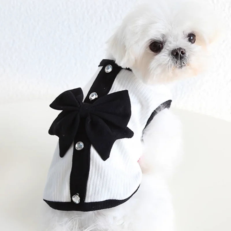 summer fashion dog dress Luxury Dog Dress Bowknot Lace Summer Puppy Clothes Dog Skirts Cotton D –  Whiskers Way