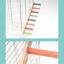 Escalera interactiva para escalada de aves, juguete para mascotas, garras y dientes, accesorios para pájaros, 4/6/8 escalones