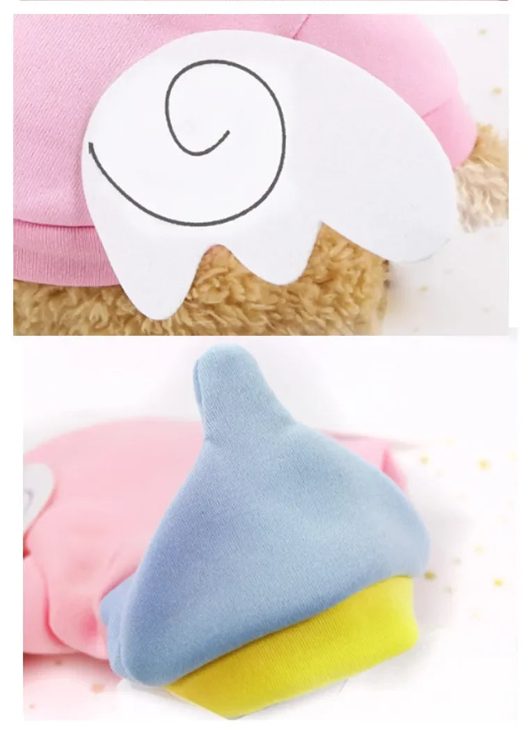 Costumes Cartoon Cute Pet Dog Clothes Winter Christmas Soft Fleece Animal Duck Owl Tiger Dinosaur Cosplay Dog Hoodies Clothes