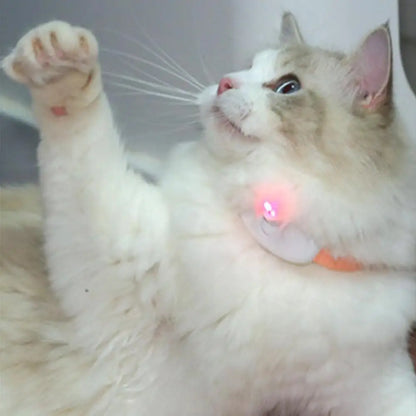 Smart Cat Amusement Collar TPC Material Light Cat Toy Cat Amusement Device USB Rechargeable Long Battery Life Cat Exercise