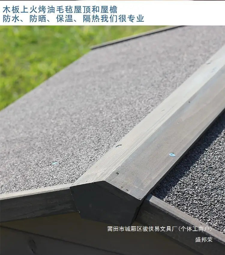Outdoor dog house  large dog medium courtyard solid wood outdoor  sun protection rain protection villa Tongshen