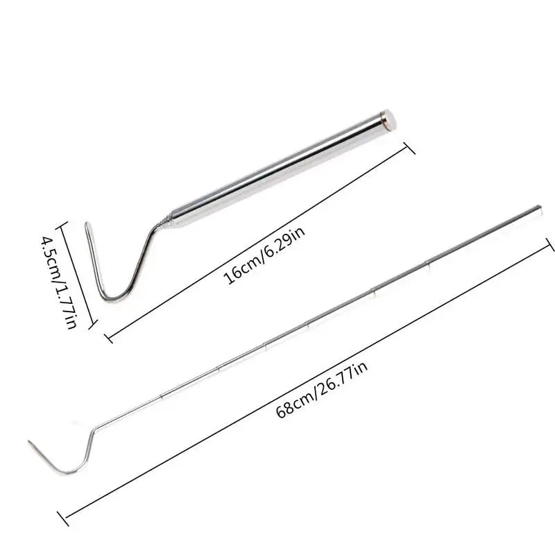 Small Snake Hook Professional Snake Pole Reptile Hook Length 6.30-26.78in Maintain A Safer Distance For Catching Controlling