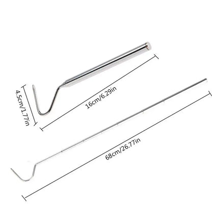 Small Snake Hook Professional Snake Pole Reptile Hook Length 6.30-26.78in Maintain A Safer Distance For Catching Controlling