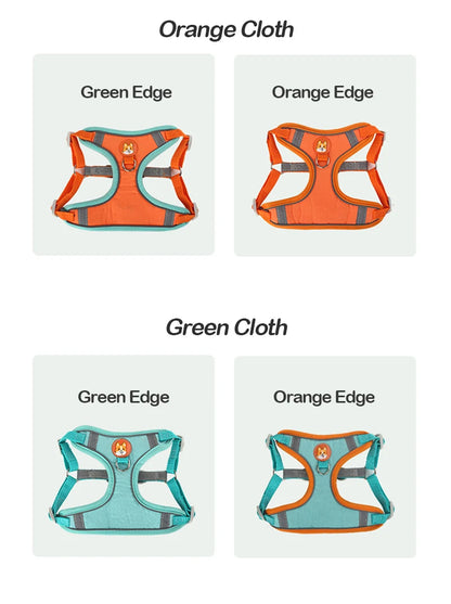 Pet Suede Chest Harness Vest Dog Strap Reflective Leash Retractable For Small Light And Convenientn