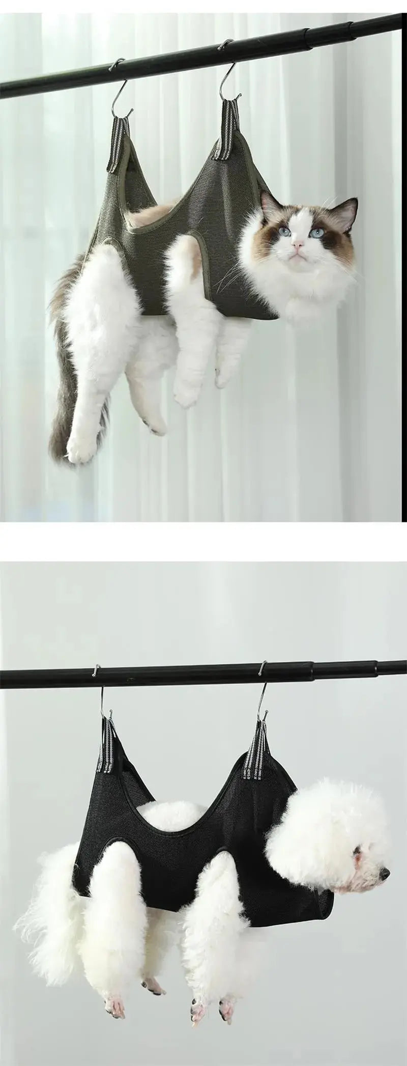 Cat Grooming Nail Cutting Anti Scratch Bite Fixed Bag Bath Trimming Restraint Bag Pet Beauty Hammock Hanging Pet Supplies
