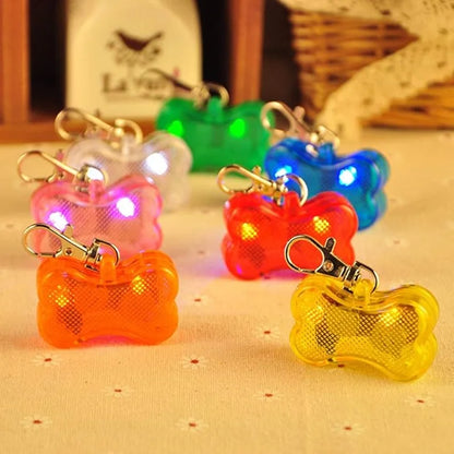 Pet Led Dog Collar Pendant Dog Cat Collar Pet Leads Glow Accessories Bright Necklace Luminous Collar Night Safety Decoration