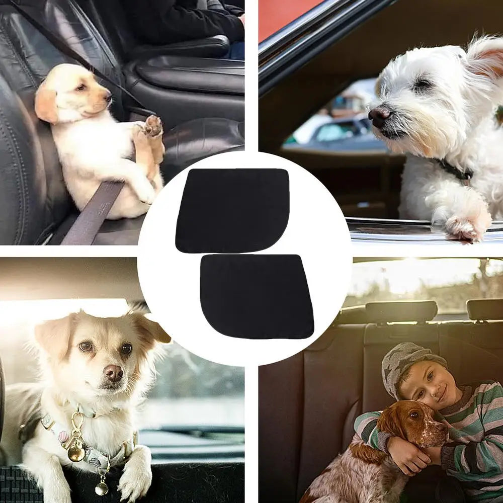 Car Door Guard For Dogs 600D Oxford Pet Car Door Cover Scratchproof 2pcs Nonslip Pet Vehicle Door Guard Waterproof Car Protector