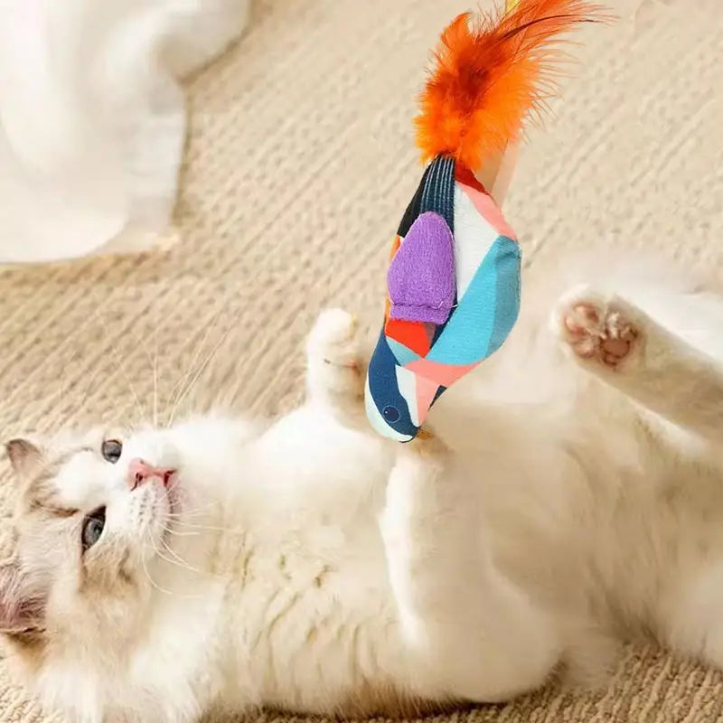 Cat Sound Bird Toy Interactive kitten Toy Bird With Sounds Real Birds Interactive Cat Toys For Indoors Realistic Toys For Cats