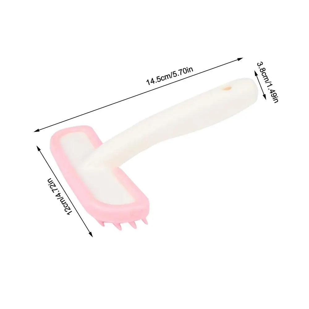 Dog Shower Brush Pet Grooming Shedding Massage Brush Bath Brush for Dog & Cat Hair Cleaner Mats Tangled Hair Comb Soft Silicone