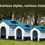 Outdoor kennel with toilet, sun protection in summer, universal in all seasons, outdoor rain-proof dog house, warm in winter, s