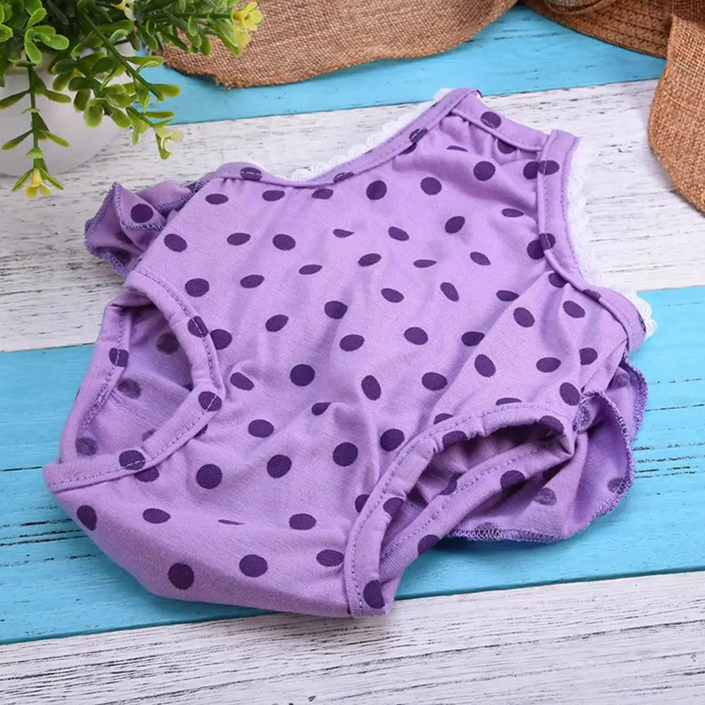 Pet Underwear Shorts Reusable Dog Diapers AntiHarassment Strap Physiological Pants Washable Female Sanitary Underwear 30E