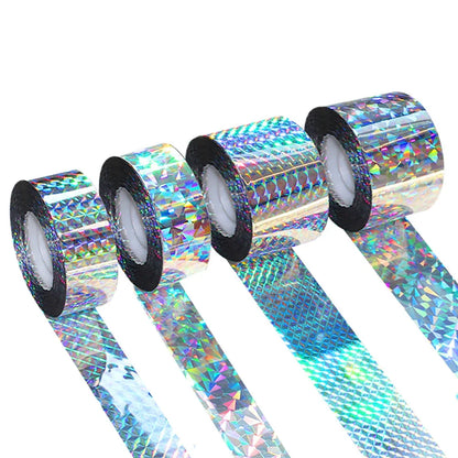 80M 50M Anti Bird Tape Flashing Reflective Bird Repellent Scare Tape Pigeons Crow Keep Away Double-sided Bird Repeller Ribbon