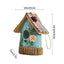 Hangable Bird Houses For Outside Hangable Resin Hand Carved Bird Nest For Outside Sturdy Multifunctional Outdoor Garden Decor