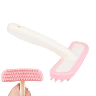 Dog Shower Brush Pet Grooming Shedding Massage Brush Bath Brush for Dog & Cat Hair Cleaner Mats Tangled Hair Comb Soft Silicone