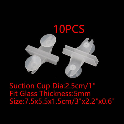 UXCELL Aquarium Clear Suction Cup Airline Tube Holders Clips Air Line Pipe Wire Holder Used Sucker Fish Tank Pump Accessories