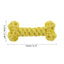 Uxcell Dogs Chew Toys Teeth Cleaning Cotton Rope Puppy Teethings Chewer Durable Braided Bite Resistant Chewing Doll Pet Supplies
