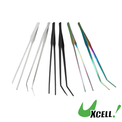 UXCELL Aquarium Tweezer Tools Fish Tank Cleaning Tool Water Plants Clipping Plier Grass Clip Steel Supplies Pet  Accessories