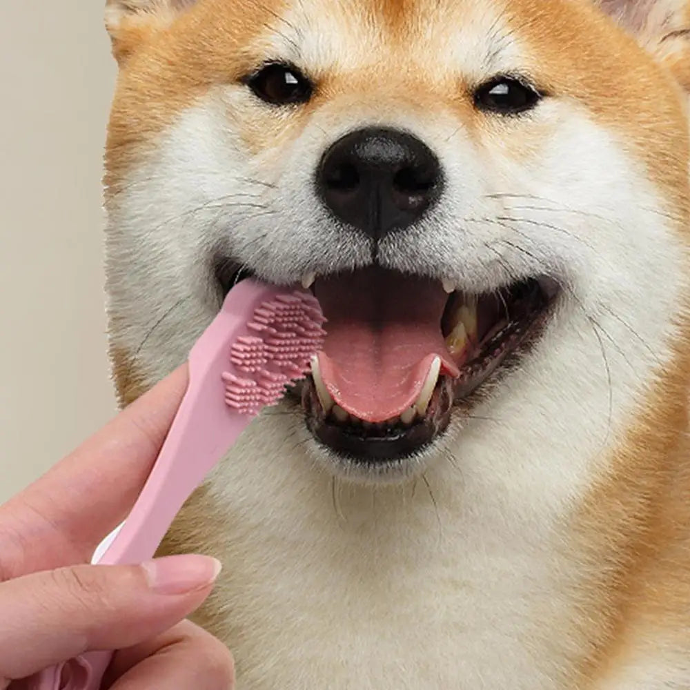 Finger Toothbrush For Dogs Cat Finger Tooth Brushes Dog Teeth Cleaning Food Grade Silicone Pet Cleaning Tools