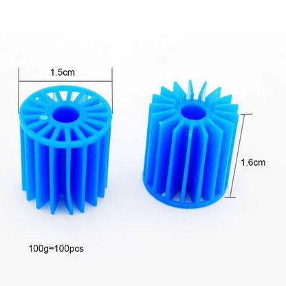 Transparent  Aquarium Filter Fish Tank Fluidized Moving Bed Filter Bubble Bio Filter Media With Air Stone And Sponge Filters New
