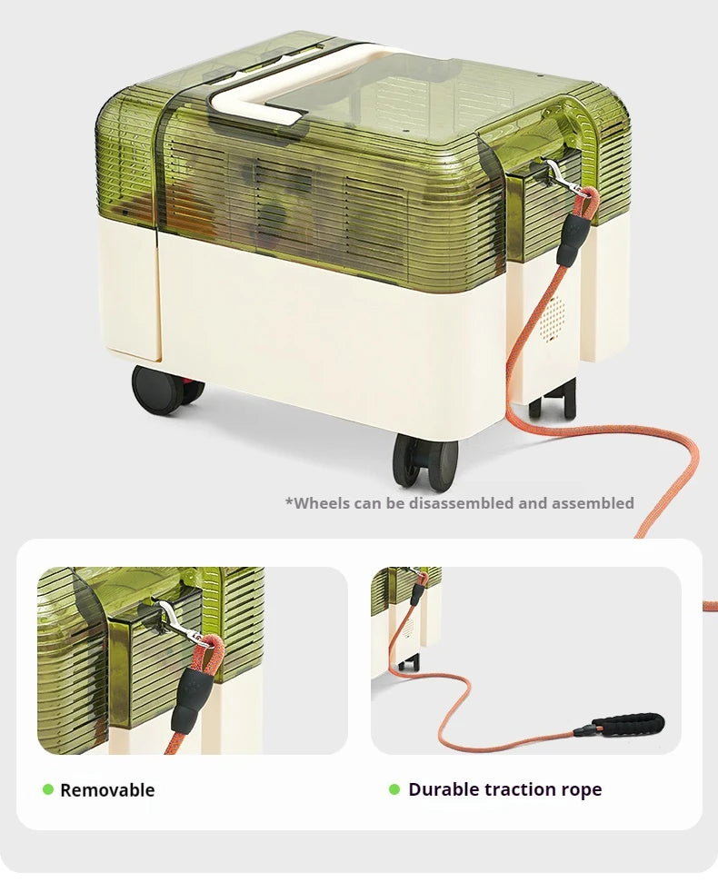 Cat bag portable cat backpack pet trolley case large capacity suitcase