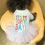 Layered Rainbow Veil Puppy Summer Clothes for Small Dogs Birthday Short Sleeve Pet Dog Dresses Princess Summer New Cat Clothing