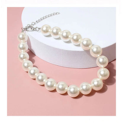 Luxury Dog Pearl Necklace Adjustable Puppy Pet Collar Jewelry Accessories for Small Medium Large Dogs Beagle Yorkie Chihuahua