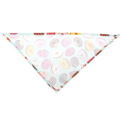 Cartoon Food Print Triangle Dog Collar Bandana Polyester Fade Resistant Pet Accessories Neck Scarf Small Dog Pet Supplies New