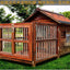 4XL Pet Kennel Large Dog Summer Cooler All Seasons Universal Medium Dog Kennel Solid Wood Removal and Washing