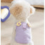 Sweet Flower Decorate Puppy Summer Clothes Breathable Unisex Small Chihuahua Pet Cat Vest Walking Leash T Shirt for York Dogs
